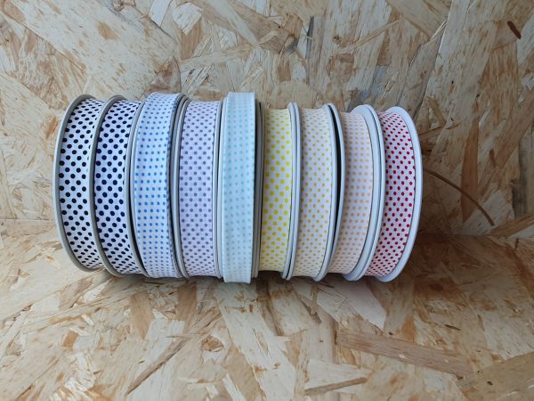 Fitas Viés Vincadas Algodão Pintas 18mm