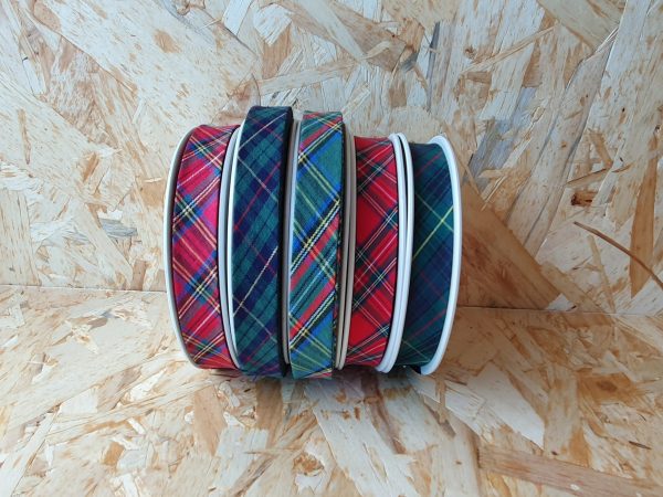 Fitas Viés Vincadas Algodão Escocês 18mm