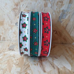 Fitas Viés Vincadas Algodão Flores/Estrela 18mm