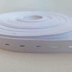 Elástico Caseado Branco ou Preto 18mm