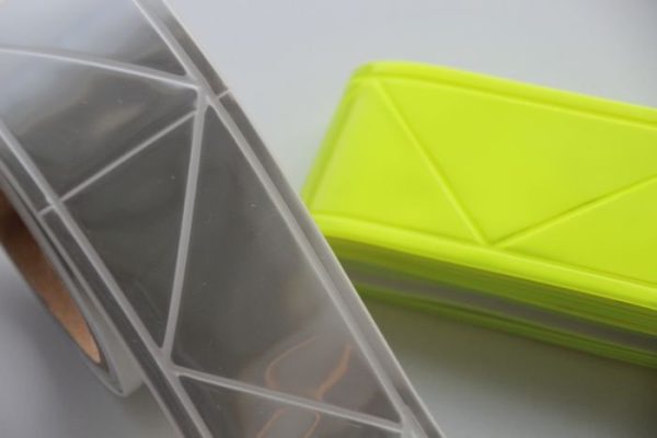 Fita Refletora PVC Encapsulado Costura 50mm