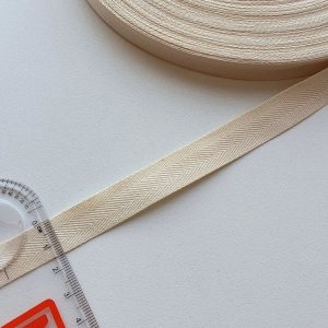 Fitas Nastro Algodão Sarjadas 15mm