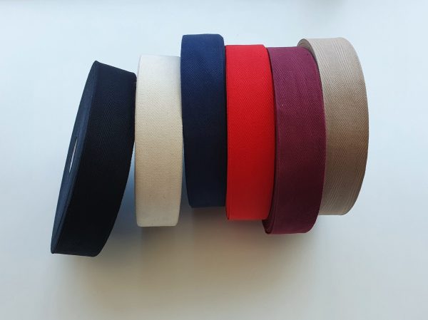 Fitas Nastro Algodão Sarjadas 40mm